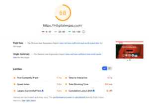 Google Page Speed tool
